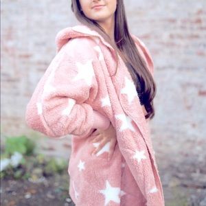 COPY - Mauve stars bear coat